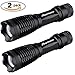 Ploarnovo 2Pcs X700 Tactical Flashlight,2000 lumens Flash Torch Lights with Zoomable and 5 Light Mode, Portable Ultra Bright High Lumens Handheld Led Flashlights