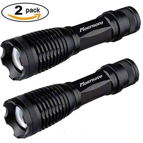 2pcs X700 Tactical Flashlight 700 Lumen Adjustable LED Flashlight Torch 5 Modes Aluminum LED Flash Light