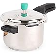 The Indus Valley Stainless Steel Pressure Cooker Outer Lid | Medium, 1.8kg | Induction friendly | ISI-Certified, Naturally Non-Stick Tri-Ply Sandwich Bottom, 100% Pure & Toxin-Free, 4.5 litre