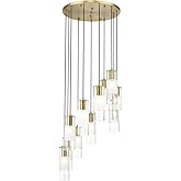 Z-Lite 824P-11R-MGLD Alton Chandelier, 11-Light 660 Total Watts, Modern Gold