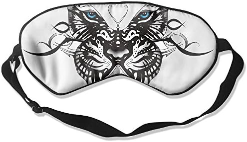 White Tiger Butterfly Comfortable Sleep Goggles Sleep Eye Mask