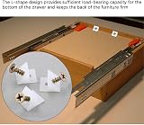 Siqian Drawer Supports 20 Pcs Sagging Drawer Repair Kit Wedges with Screws view 3