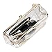 Jyouhin Clear Purse Crossbody Messenger Shoulder Bag for Women Chain Strap, NFL Stadium Approved (Clear)