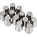 Royal Classique 15 Piece Professional Grade Stainless Steel Russian Piping Tips (Large) - Great Icing Tips/Nozzles for decorating Cakes and Cupcakes