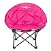 Lucky Bums Moon Camp Kids Indoor Outdoor Comfort Lightweight Durable Chair with Carrying Case, Pink, Medium