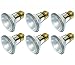 Sterl Lighting - 6 Pack, PAR20 Halogen Flood Light Bulb, 38W, 120V, Clear, Dimmable, 2700K Warm White, E26 Base Best for Accent Light, Track Lighting, Recessed Can, Stove Hood, Landscape Lighting