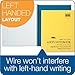 TOPS Lefty Kraft Cover Notebook, 9 x 11 Inch, College Rule, 80 Sheets, Assorted Colors (65128)