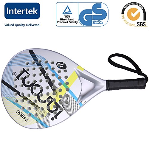 Platform Tennis Padel Beach Racket-IANONI Tennis Paddle With Carbon Fiber Face and EVA Memory Foam Core-Used Interchangeably for Padel,Paddle Tennis, Platform Tennis & Beach Tennis …