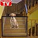 Magic Gate for Dogs, Pet Safety Gate Dog Mesh Gate Safety Guard Gate for Stairs, Outdoor and Doorways Pet Isolation Net Safety Fence Install Anywhere, As Seen As On TV