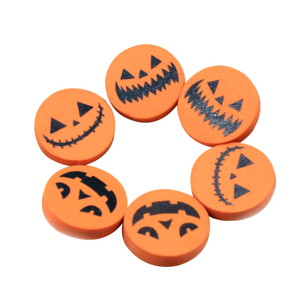 36pcs Halloween Erasers Pumpkin Shaped Eraser Pencil Erasers Bag Filler Game Prize Party Favors for Kids Children