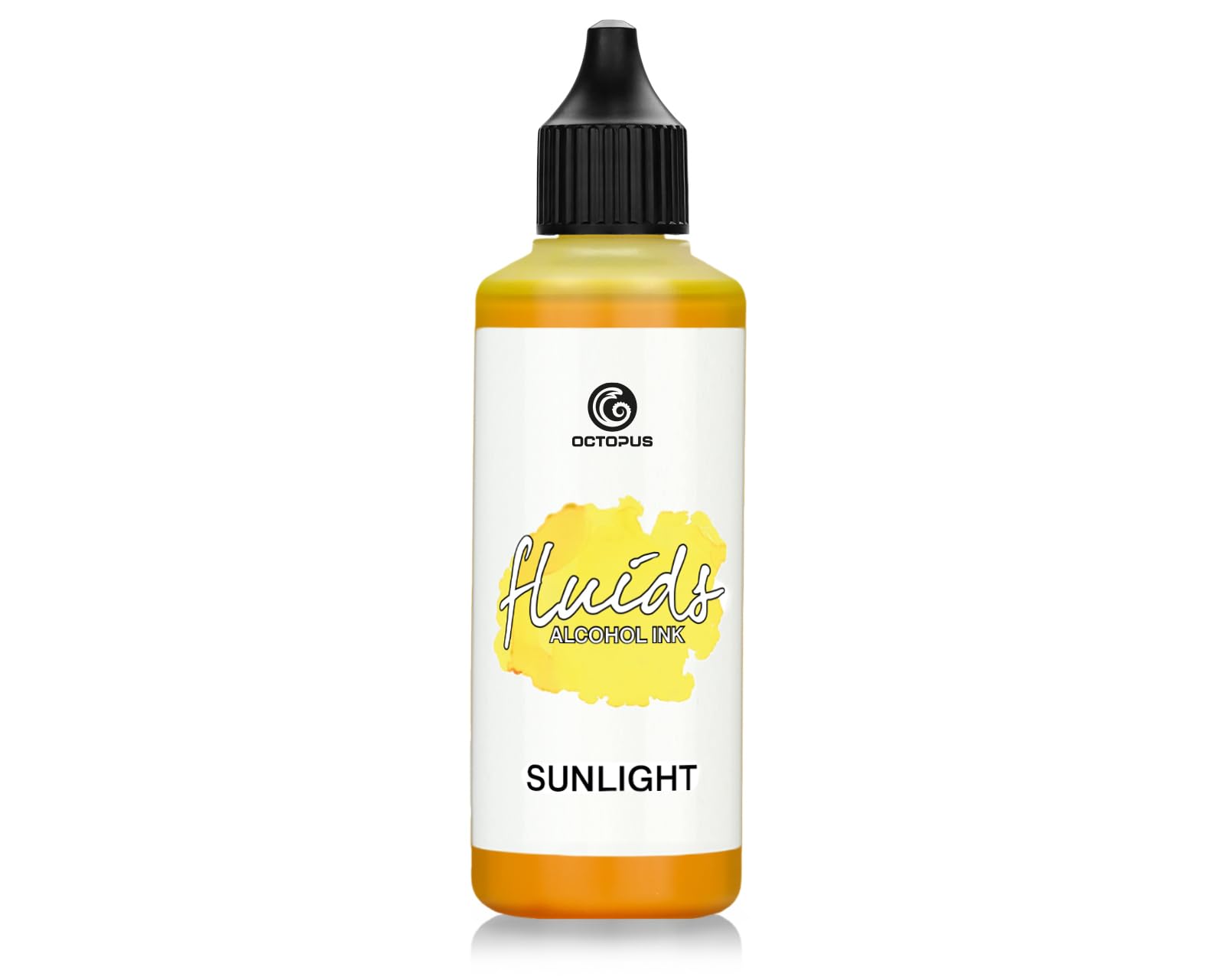 100 ml Fluids Alcohol Ink Sunlight for Fluid Art and Resin, Yellow