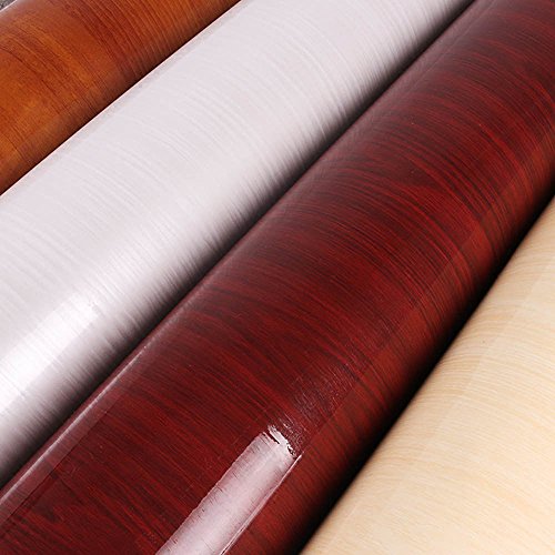 HOHO 24"x20" High Gloss Wood Grain Vinyl Wrap Sticker Decal Wallpaper Sheet Film for Car Furniture