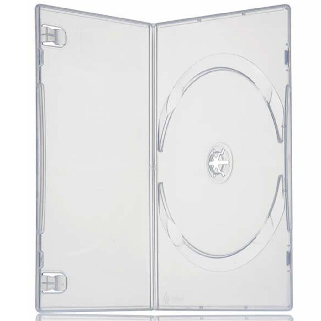 Four Square Media 50 X Single Slimline DVD Clear Case 7mm Spine - Pack of 50