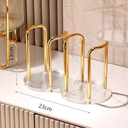 Suporte Para Copos de Acrílico Dispensador de Copos Descartavéis Organize Com Elegância e Sofisticação Ideal para Casa Escritório Consultórios FONSES (Duplo)