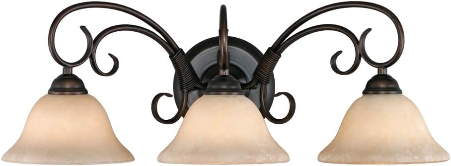 Golden Lighting 8603 Rbz Homestead 3 Light Bath Vanity 24 Inch W
