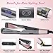 Lovcoyo Hair Straightener and Curler, 2 in 1 Straightener and Curling Iron, Tourmaline Ceramic Twisted Flat Iron with LCD Display and Rotating Adjustable Temperature for Hair Stylingthumb 2