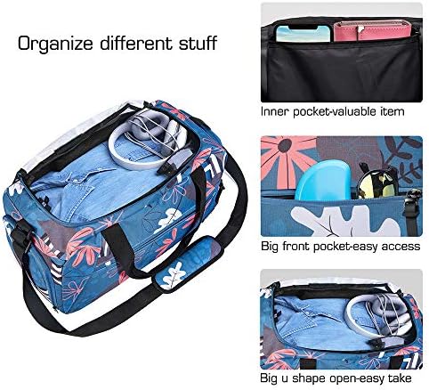 Rotot Sport Duffel Bag, Gym Bag with Waterproof Shoe Pouch, Weekend Travel Bag with a Water-resistant Insulated Pocket (33L) 2 Rotot Sport Duffel Bag, Gym Bag with Waterproof Shoe Pouch, Weekend Travel Bag with a Water-resistant Insulated Pocket (33L)
