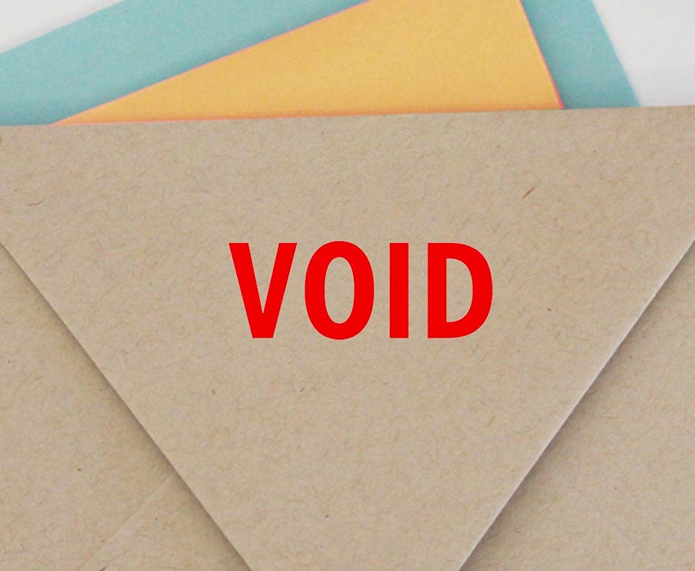 Void Self Inking Rubber Stamp Custom Colop Office Stationary P20 Mini Stamper