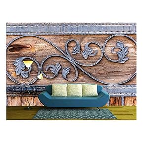 Carved Wooden Door Detail Texture - Removable Wall Mural | Self-Adhesive Large Wallpaper - 66x96 inches