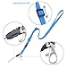 Lanyard Badge Holder, Wisdompro School Supply Vertical Clear PVC Heavy Duty Ziplock Vinyl ID Badge Holder with 23 Inch Adjustable Polyester Detachable Neck Lanyard Strap for College, 5 Sets - Blue