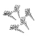 RUBYCA 30PCS Charm Pendant Fairy Tibetan Metal Beads Silver Color for Jewelry Making DIY Bracelet