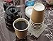 Yes!Fresh Disposable Paper Hot Coffee Cups with Lids for Office Parties Home Travel Corrugated Sleeve Hot Drink Cups(Brown 12 oz 50 count)