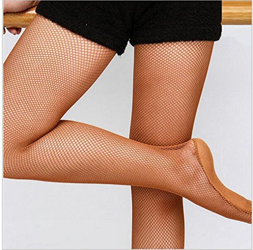tan fishnet tights