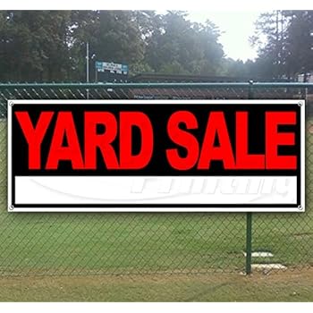 Amazon Com Yard Sale 13 Oz Heavy Duty Vinyl Banner Sign With