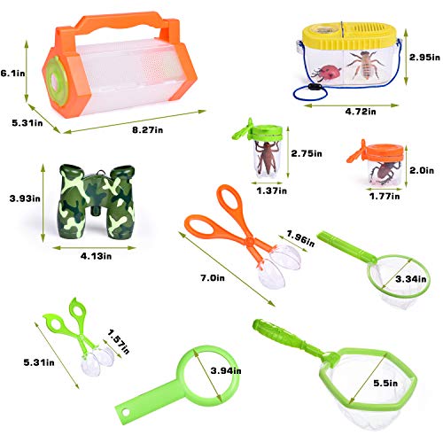6 Containers+Butterfly+Magnifying+Binoculars+Telescope