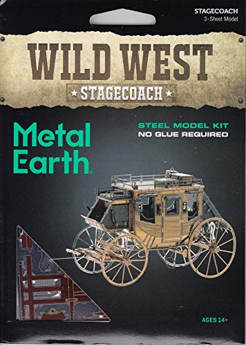 5 Fascinations+Metal+Earth+Stagecoach+Model