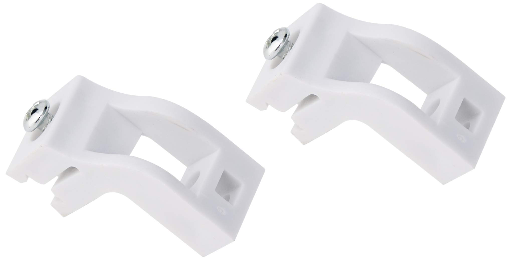 Merriway BH03867 (2 Pcs) Curtain Rail Track Brackets for Swish Solo Glide Dovetail Track White - Pack of 2 Pieces