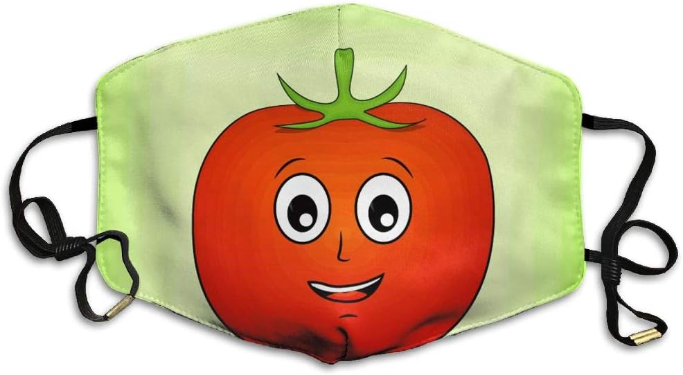 HOODSWOP Dust Mask Women Men Smile Apple Printed Anti Pollution Face Mask Anti-dust Mouth Mask