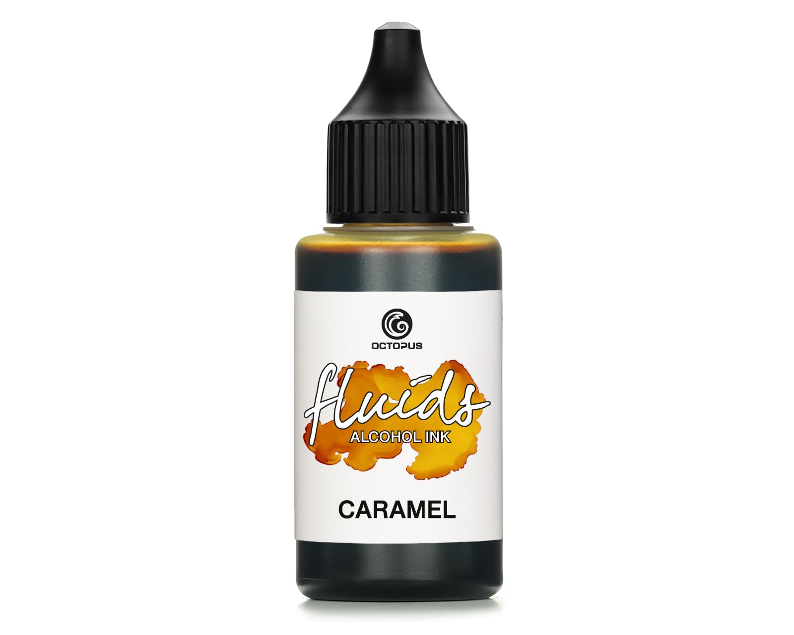 30ml Fluids Alcohol Ink Caramel for Fluid Art and Resin, Brown