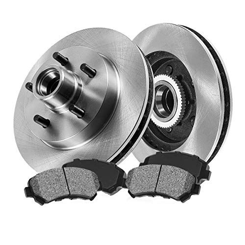 [ Pickup SUV Series ] FRONT 286.7 mm Premium OE 5 Lug [2] Brake Disc Rotors + [4] Metallic Brake Pads CRK12801