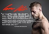 Large Conor McGregor UFC Champion Mixed Martial Artist Fighter Print (11.7
