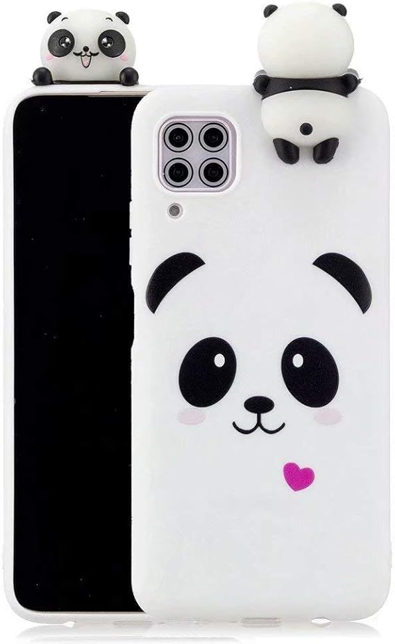 FlipBird Cute Huawei P40 Lite Cartoon Case, Silicone Soft 3D Cute