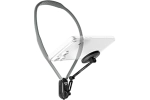 NEEWER Magnetic Phone Neck Holder, Quick Release Cell Phone Chest Mount Stand Adjustable Compatible with MagSafe iPhone Samsu