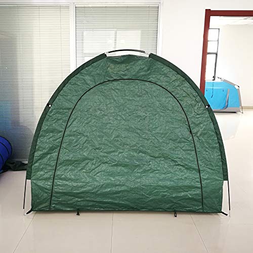 image for ALEKO BS70GR Portable Pop Up Bike Tent Bicycle Storage Shed Weather Re