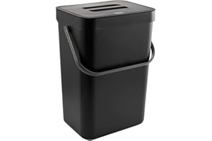 Whoasyst Wall Mounted Hanging Trash Bin 7L/12L Capacity with Lid Garbage Storage Bucket for Home Kitchen Cabinet Door Bathroo