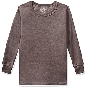Rupa Thermocot Boys’ Plain Cotton Thermal Top (AGNIKIDSRNFS_Brown_60)