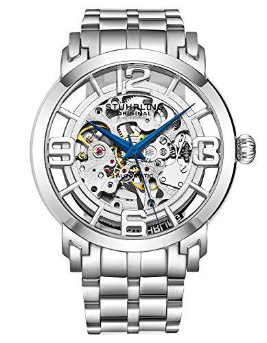 Stuhrling Original Men's 165B2B.33112 Winchester 44 Elite Analog Automatic Self Wind Silver Stainless Steel Watch