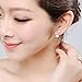Usstore 1Pair Women's Stainless Steel Cross Pendant Necklace Chain Earrings