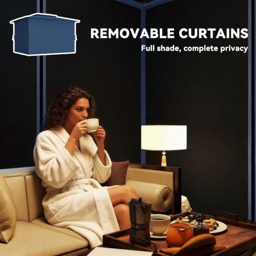 Outsunny 10x12 Patio Gazebo Double Roof UPF30+ Steel Frame Mesh Curtains image 18