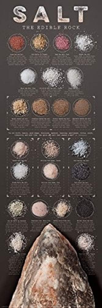 Picture Peddler Salt The Edible Rock by Ziegler & Keating Kitchen Cooking Print Poster 12x36