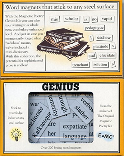 Magnetic Poetry - Genius Kit - Words for Refrigerator - Write Poems and Letters on the Fridge - Made in the USA