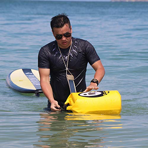 Waterproof Dry Bag Bluetooth Speaker - Upgrade Outdoor 20L Dry Bag Waterproof Bag with Solar Light Adjustable Strap Kayak Accessories Roll Top Sack for Floating, Rafting, Boating, Canoeing, Camping