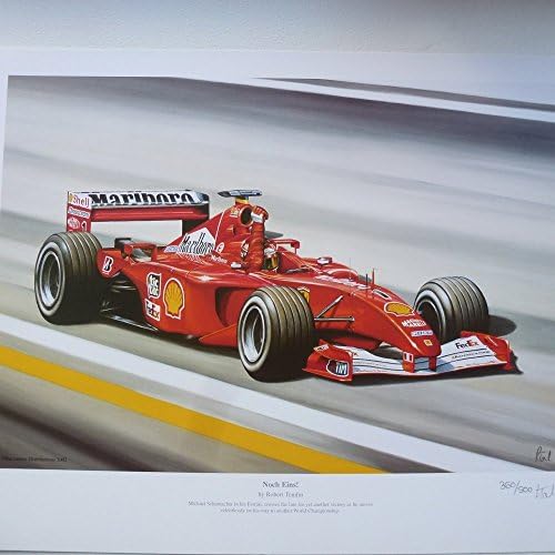Michael Schumacher Ferrari Noch Eins Print by Robert Tomlin