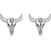 Animal Stud Earrings 925 Sterling Silver Cow/Fox/Horseshoe/Duck Hypoallergenic Cute Animal Earrings Gifts Jewelry for Women