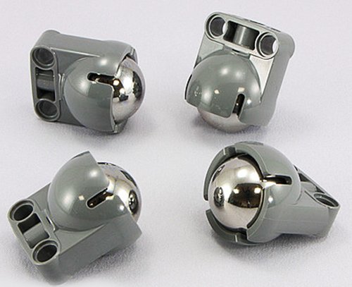 LEGO Technic NEW 4 STEEL PIVOT BALL + 4 STEERING JOINT SOCKET Caster 92911 99948