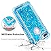 Coolden Case for iPhone 8 Plus Case Protective Glitter Case for Women Girls Cute Bling Sparkle 3D Quicksand Heavy Duty Hard Shell Shockproof TPU Case for iPhone 6s Plus 7 Plus 8 Plus, Blue